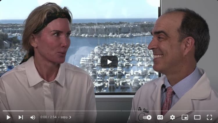 Patient testimonial video screenshot