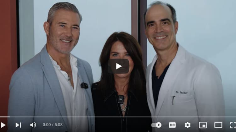 Patient testimonial video screenshot